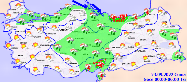Meteoroloji 19 ile sarı 4 ile turuncu kodlu uyarı yaptı: Kuvvetli yağışlar kapıda 2