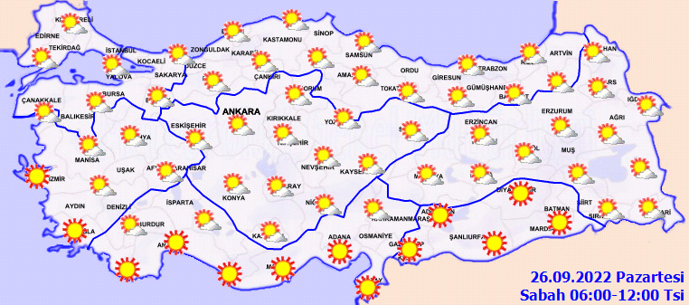 Meteoroloji’den günlük güneşlik paylaşım: Yağış beklenmiyor! 2