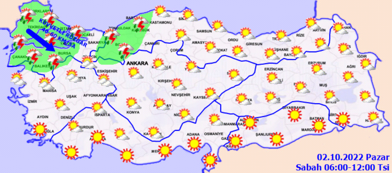 Meteoroloji uyardı! 3 şehirde şiddetli yağmur bekleniyor 2