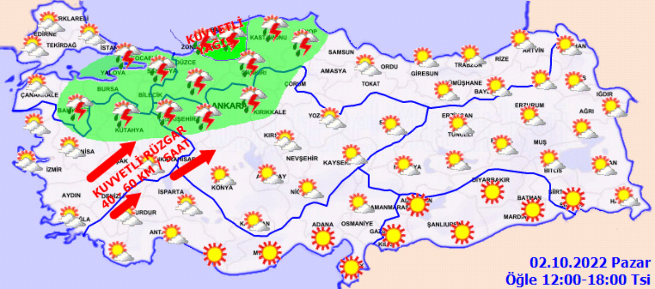 Meteoroloji uyardı! 3 şehirde şiddetli yağmur bekleniyor 3