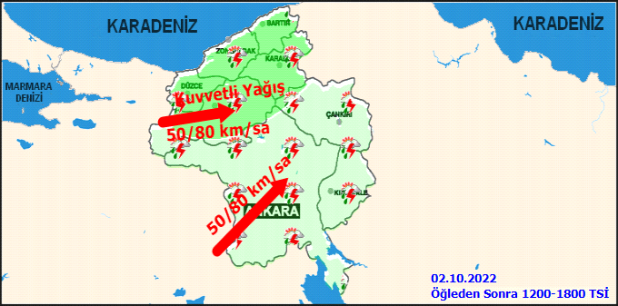 Ankara Valiliği ve Meteoroloji’den kritik uyarı: Kuvvetli rüzgar ve fırtına bekleniyor! 2
