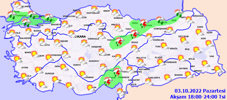 Meteoroloji 4 ile sarı kodlu uyarı yaptı: Kuvvetli yağış ve rüzgar etkili olacak 4