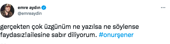 Ünlü isimler, 'istek parça' nedeniyle öldürülen Onur Şener cinayetine sessiz kalmadı 21