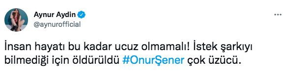 Ünlü isimler, 'istek parça' nedeniyle öldürülen Onur Şener cinayetine sessiz kalmadı 35