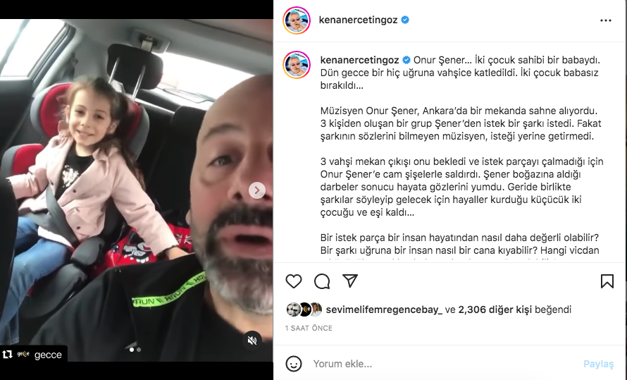 Ünlü isimler, 'istek parça' nedeniyle öldürülen Onur Şener cinayetine sessiz kalmadı 10