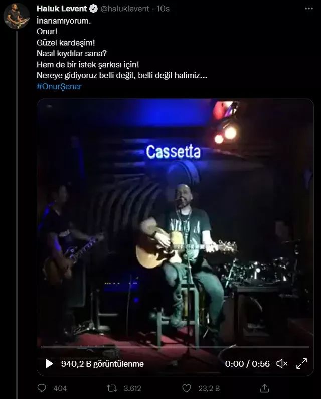 Türkiye müzisyen Onur Şener cinayetini konuşuyor! Korkunç detaylar ortaya çıktı... 8