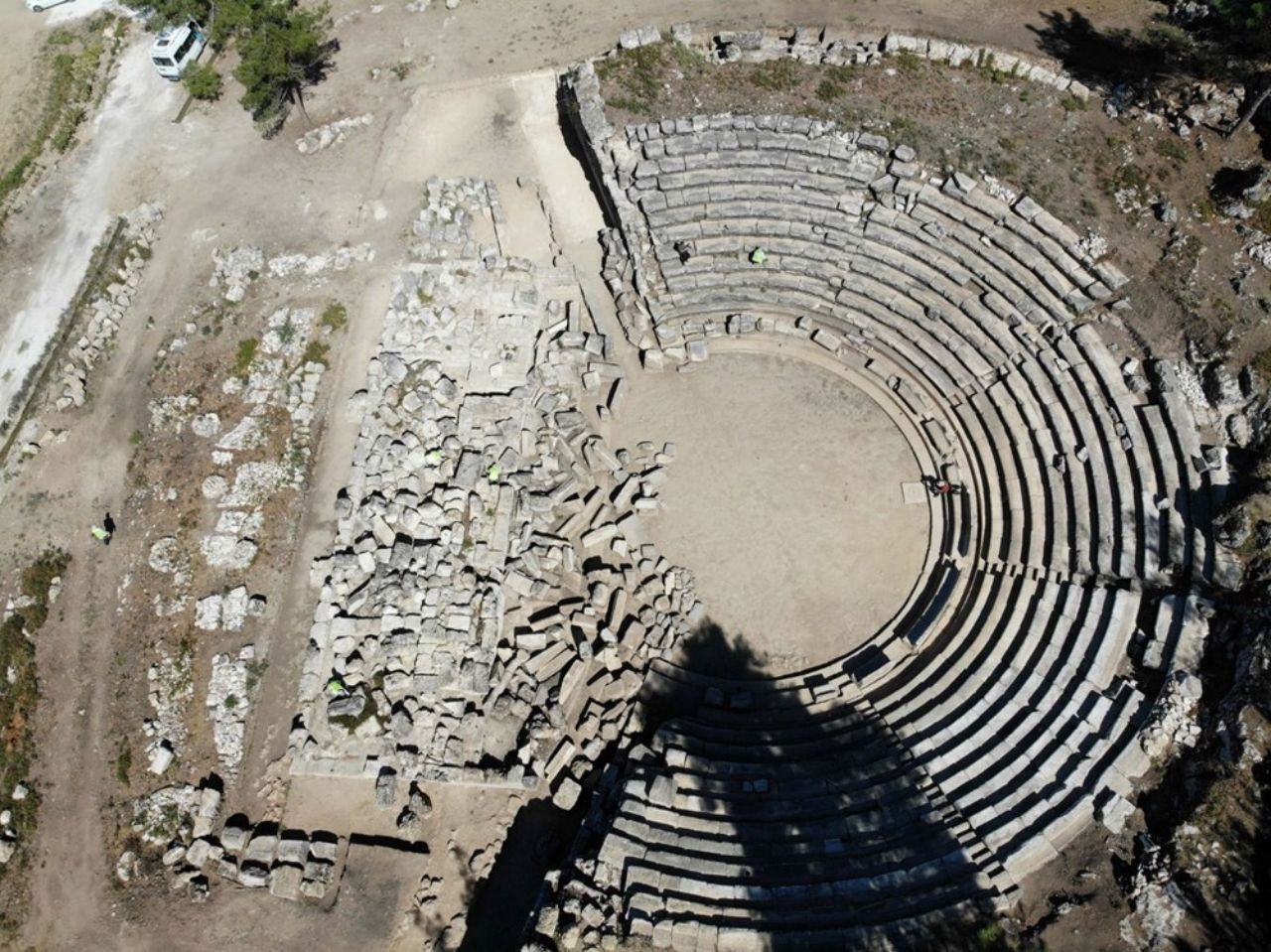 Muğla Hyllarima Antik Kenti’ndeki asırlık tiyatro ve tümülüs turizme kazandırıldı 3