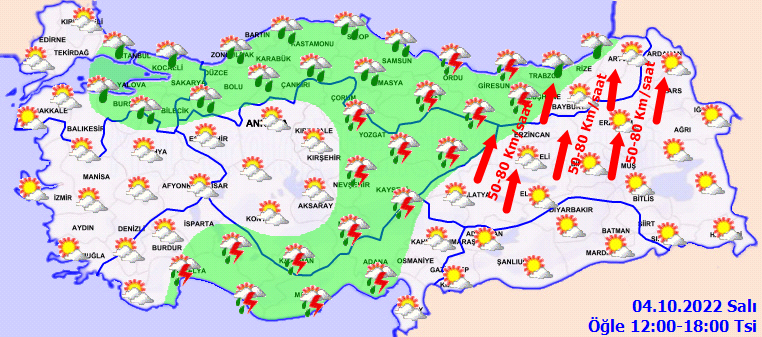 Meteoroloji’den kritik uyarı: Kuvvetli yağış ve fırtına bekleniyor, su baskını ve çatı uçmalarına dikkat! 3