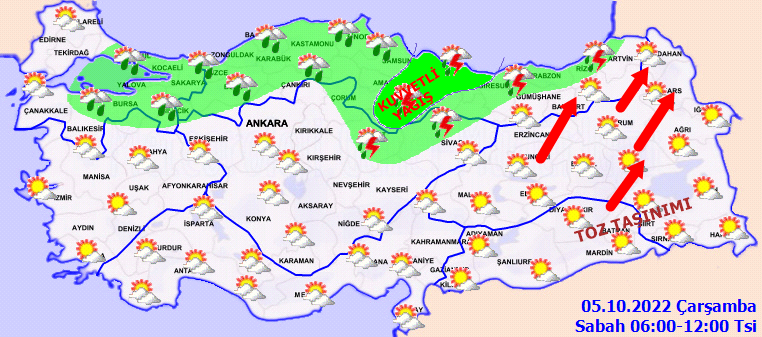 Meteoroloji 4 ile ‘sarı’ kodlu uyarı yaptı: Bu bölgelere dikkat! Kuvvetli yağış bekleniyor 1