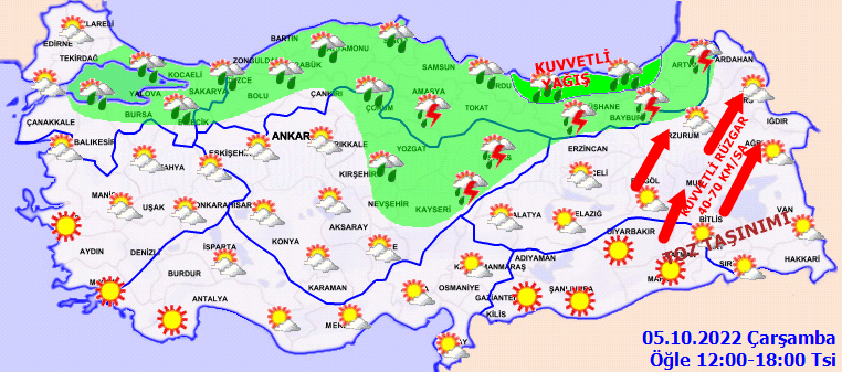 Meteoroloji 4 ile ‘sarı’ kodlu uyarı yaptı: Bu bölgelere dikkat! Kuvvetli yağış bekleniyor 2