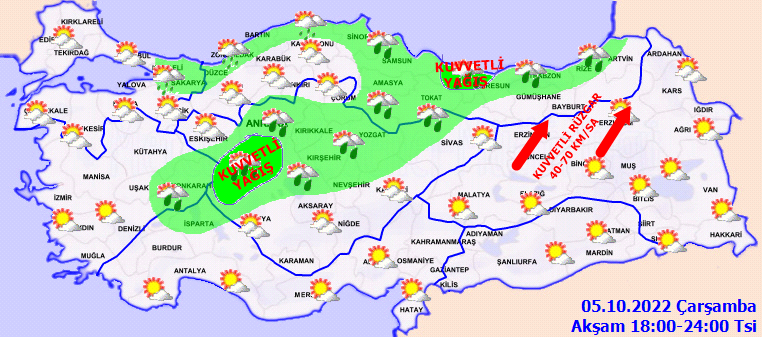 Meteoroloji 4 ile ‘sarı’ kodlu uyarı yaptı: Bu bölgelere dikkat! Kuvvetli yağış bekleniyor 3