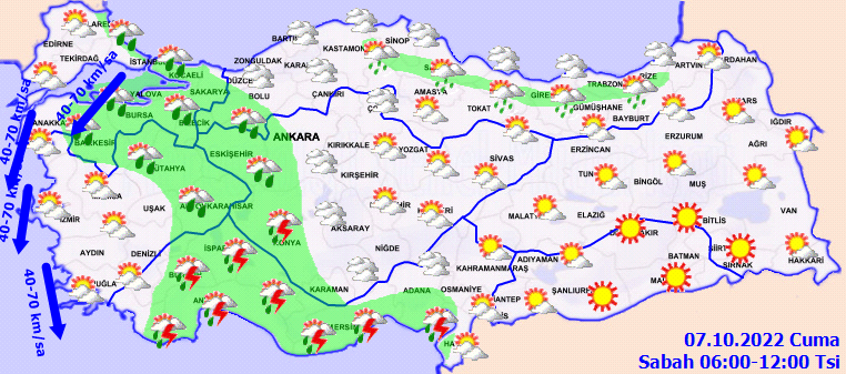 Meteoroloji kuvvetli sağanak yağışa karşı bu illeri uyardı! Sel ve su baskınına karşı dikkat! 1