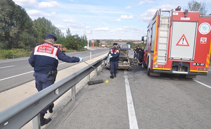 Tekirdağ'da feci kaza! KOAH hastası babanın oksijen tüpü patladı 10