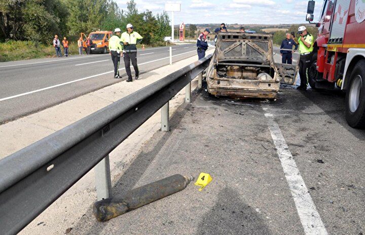 Tekirdağ'da feci kaza! KOAH hastası babanın oksijen tüpü patladı 1