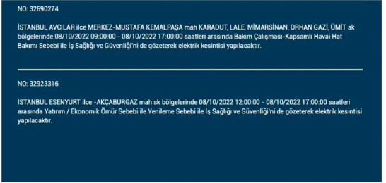İstanbul'da elektrik kesintisi! BEDAŞ 7 Ekim Cuma elektrik kesintilerinin yapılacağı ilçeleri açıkladı! 18