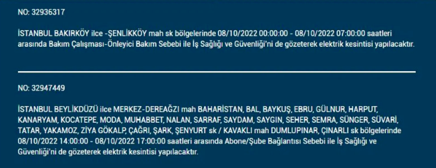 İstanbul'da elektrik kesintisi! BEDAŞ 7 Ekim Cuma elektrik kesintilerinin yapılacağı ilçeleri açıkladı! 20