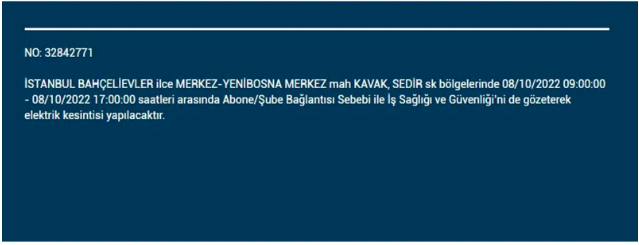 İstanbul'da elektrik kesintisi! BEDAŞ 7 Ekim Cuma elektrik kesintilerinin yapılacağı ilçeleri açıkladı! 3