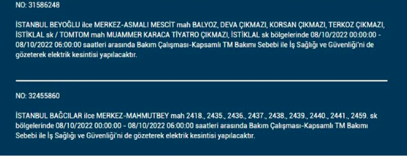 İstanbul'da elektrik kesintisi! BEDAŞ 7 Ekim Cuma elektrik kesintilerinin yapılacağı ilçeleri açıkladı! 29