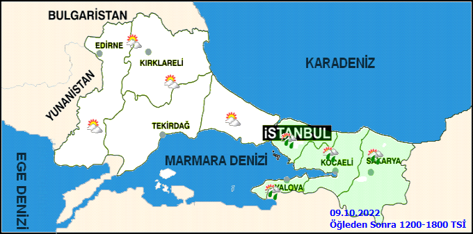 İstanbul'da yağışlar devam edecek! İstanbul hava durumu 9 Ekim Pazar 2