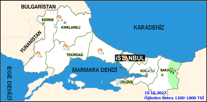 İstanbul’da güneş yüzünü gösterdi! İstanbul hava durumu 10 Ekim Pazartesi 2