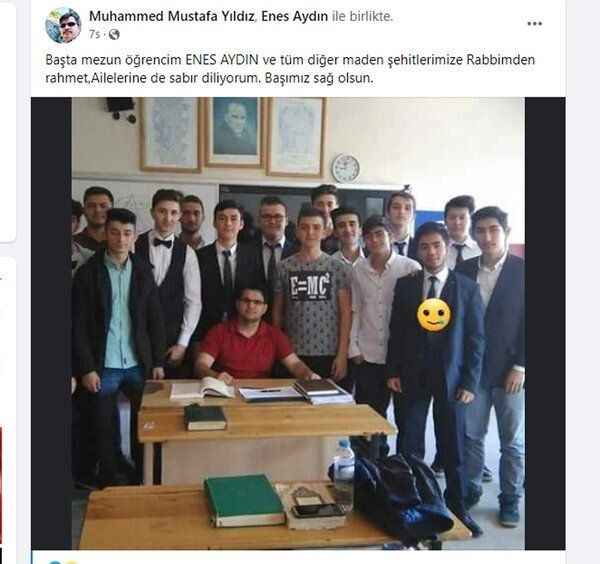 Maden şehidi Enes Aydın’ı öğretmeni paylaştı: 'Bu ölüm sana yakışmadı' 2