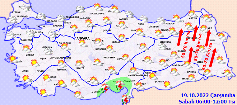 Meteoroloji kuvvetli rüzgara karşı uyardı! Birçok ilde sağanak yağış bekleniyor 2