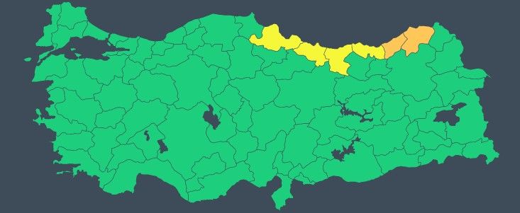 Meteoroloji 5 ile ‘sarı’ 2 ile ‘turuncu’ kodlu uyarı yaptı: Yağışlar çok şiddetli geliyor 2
