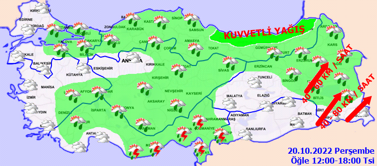 Meteoroloji 5 ile ‘sarı’ 2 ile ‘turuncu’ kodlu uyarı yaptı: Yağışlar çok şiddetli geliyor 4