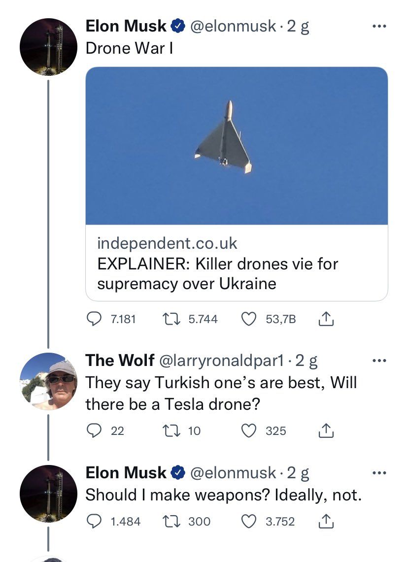 Elon Musk ile takipçisi arasında geçen ‘Türk drone’u muhabbeti güldürdü 3