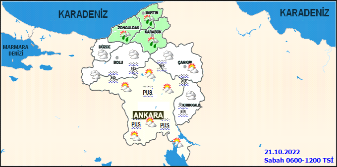 Ankara hava durumu 21 Ekim Cuma! Pus ve sise dikkat! 2