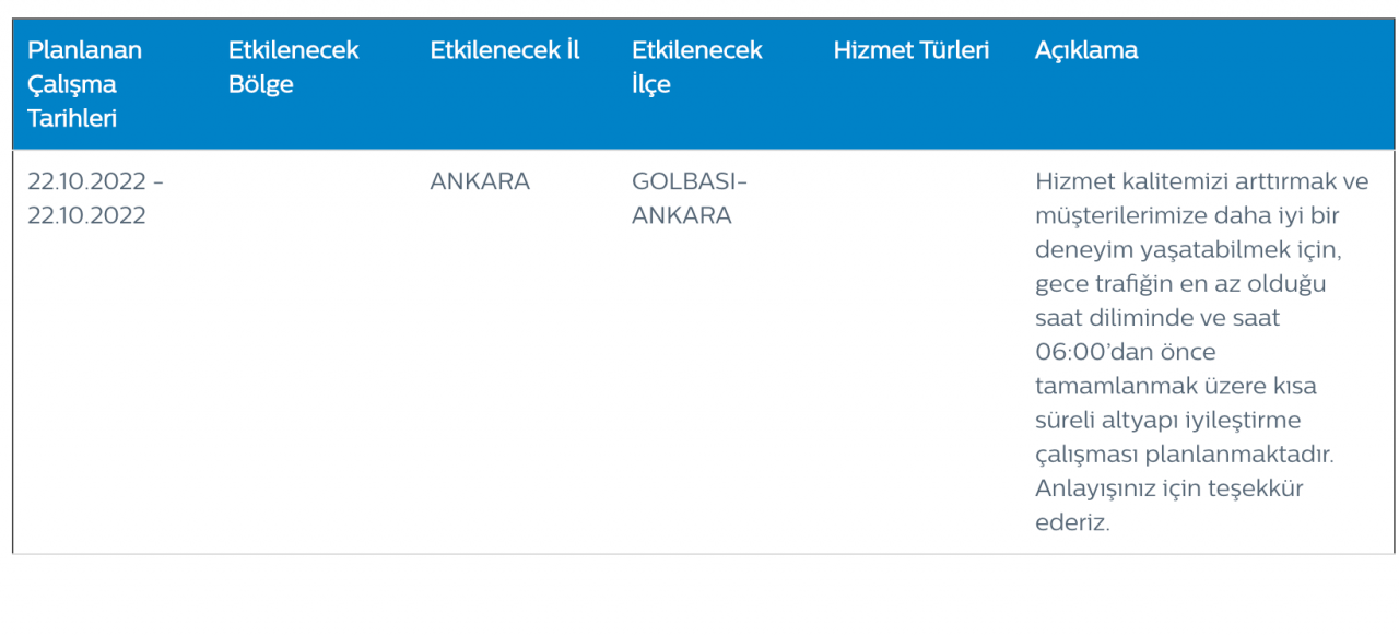 Türk Telekom internet, ses, 2G bakım çalışması yapacak! 3 ile uyarı 2