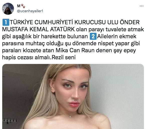 Türk lirasını klozete atmıştı! Sosyal medyada Mika Can Raun'a tepki yağdı 15
