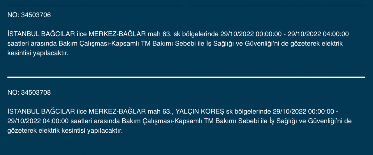 İstanbul’un 9 ilçesinde ‘kesinti’ uyarısı 6