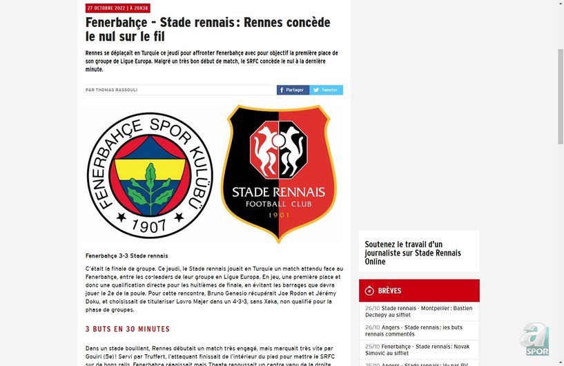 Fransız medyasından ''İstanbul'da çılgın maç''  yorumu! Fenerbahçe'nin tarihi geri dönüşü büyük yankı uyandırdı... 2