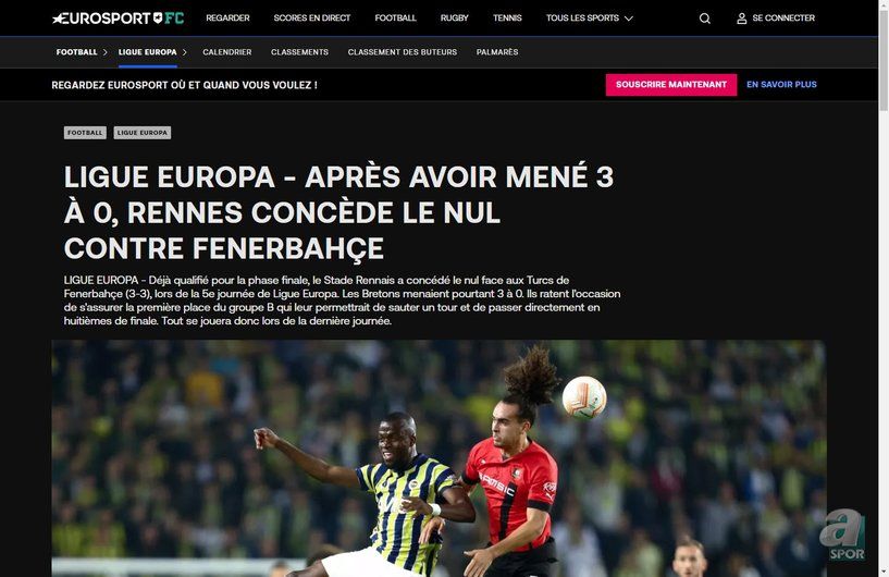 Fransız medyasından ''İstanbul'da çılgın maç''  yorumu! Fenerbahçe'nin tarihi geri dönüşü büyük yankı uyandırdı... 8