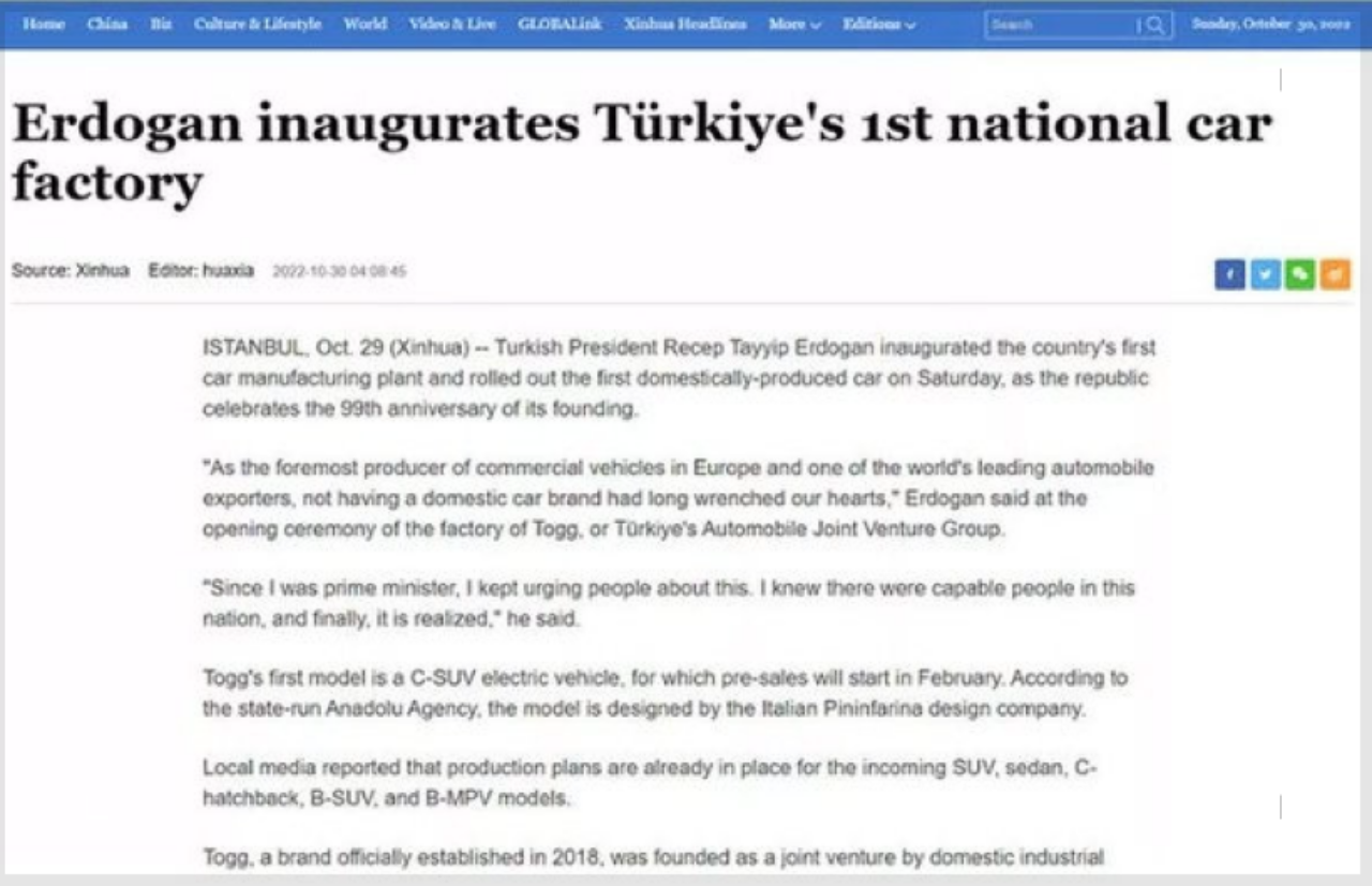 60 Yıllık hayal gerçek oldu! Togg, dünya basınında büyük yankı uyandırdı 5