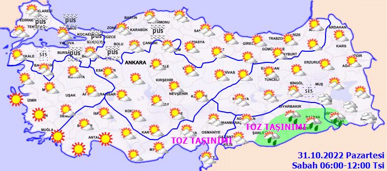 Meteoroloji 9 ile sarı kodlu uyarı yaptı: Toz taşınımı bekleniyor! 2