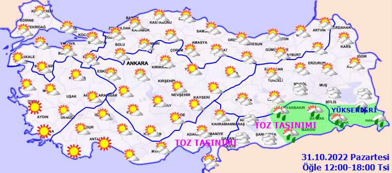 Meteoroloji 9 ile sarı kodlu uyarı yaptı: Toz taşınımı bekleniyor! 3