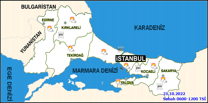 İstanbul hava durumu 31 Ekim Pazartesi! Pus ve sise dikkat 2