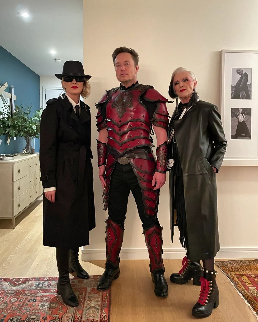 Heidi Klum'dan çılgın 'Cadılar Bayramı' partisi! Elon Musk annesiyle katıldı 4