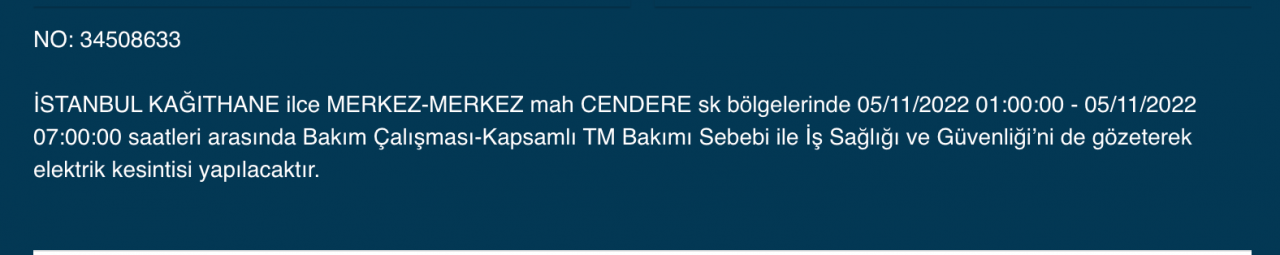 BEDAŞ ve AYEDAŞ’tan kesinti uyarısı! (5 KASIM CUMARTESİ 2022) 34