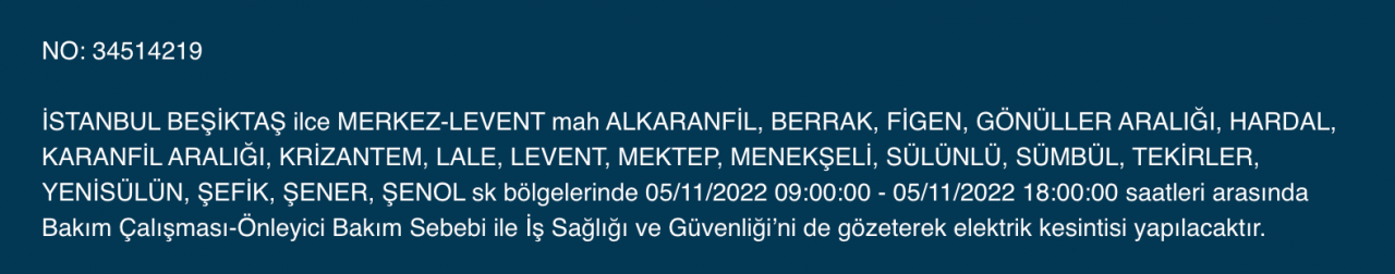BEDAŞ ve AYEDAŞ’tan kesinti uyarısı! (5 KASIM CUMARTESİ 2022) 15