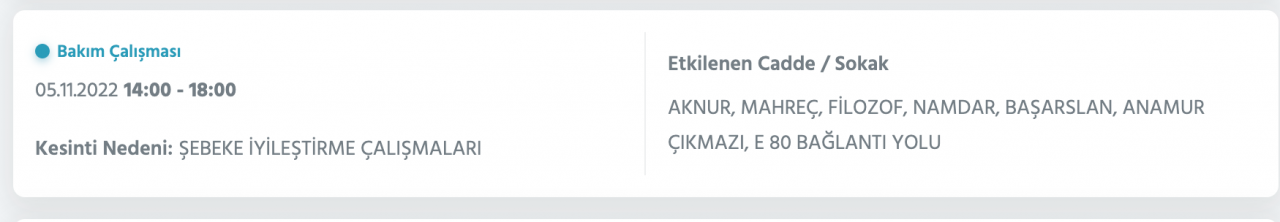 BEDAŞ ve AYEDAŞ’tan kesinti uyarısı! (5 KASIM CUMARTESİ 2022) 56