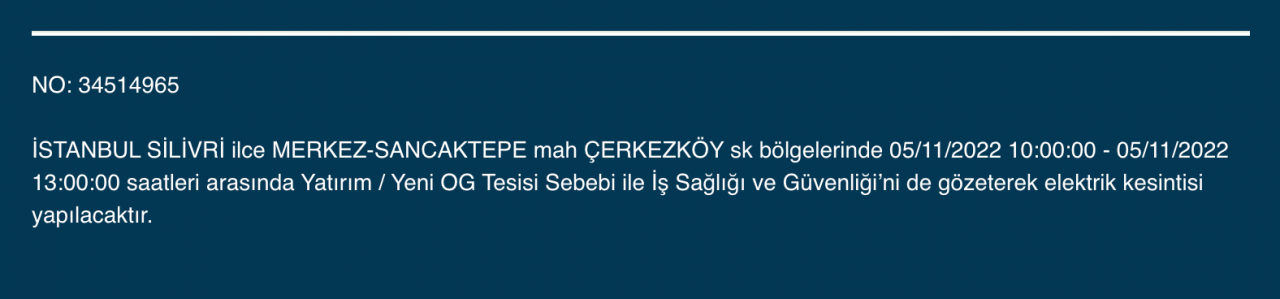 BEDAŞ ve AYEDAŞ’tan kesinti uyarısı! (5 KASIM CUMARTESİ 2022) 44