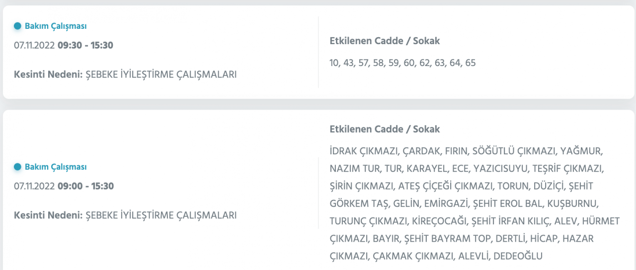 İstanbul’da 31 ilçeyi etkileyen elektrik kesintisi! (7 KASIM PAZARTESİ 2022) 55