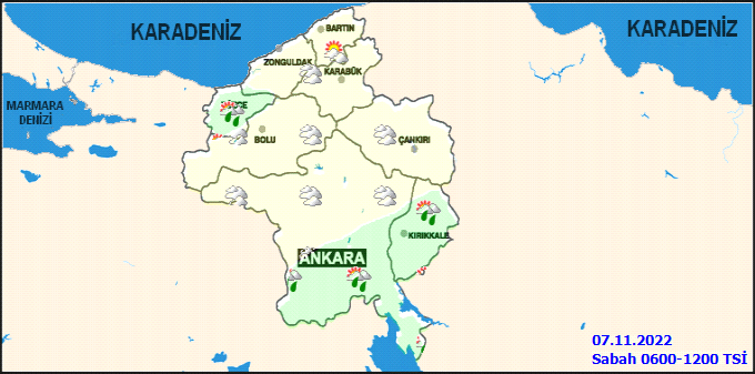 Ankara’ya yağışlar geri geliyor! 7 Kasım Ankara hava durumu 2