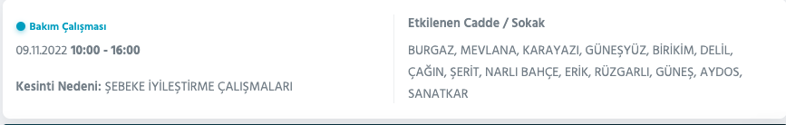 İstanbul’da 31 ilçeyi etkileyen elektrik kesintisi! (8 KASIM SALI 2022) 48