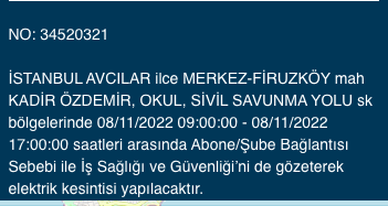 İstanbul’da 31 ilçeyi etkileyen elektrik kesintisi! (8 KASIM SALI 2022) 5