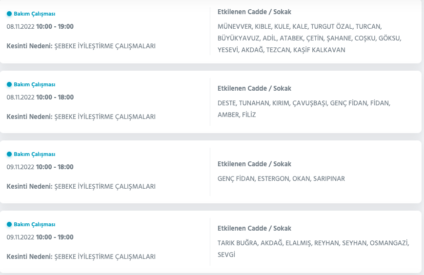 İstanbul’da 31 ilçeyi etkileyen elektrik kesintisi! (8 KASIM SALI 2022) 56