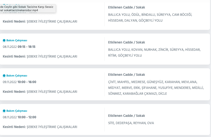 İstanbul’da 31 ilçeyi etkileyen elektrik kesintisi! (8 KASIM SALI 2022) 47